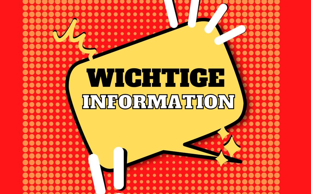Wichtige Information: schulisches Mittagessen
