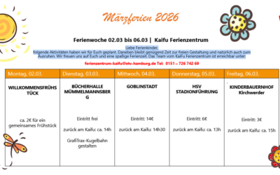 Das ETV KiJu-Ferienprogramm ist da!